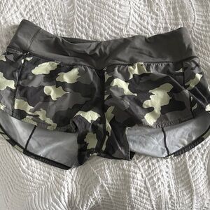 Lululemon Size 8 Camo Print Women's Running Shorts